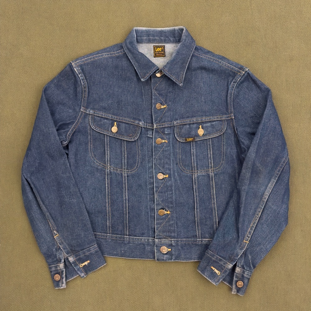 (Made in USA) Vintage Lee Riders Jean Jacket Dark Wash PATD-153438